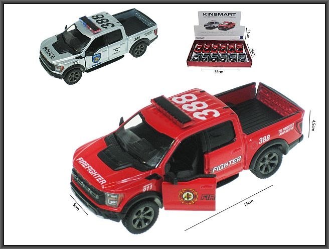 FORD F-150 RAPTOR 1:46 CON GUIDA E PORTE APERTE HIPO